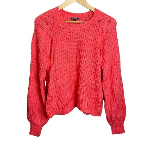 Women's Crewneck Raglan Pullover Sweater - Wild Fable - Coral 2X  NWOT - Picture 1 of 7